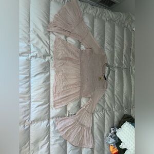 Pink Bell Sleeve Top